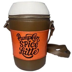 New Mad Engine Pumpkin Spice Latte Cup Purse Crossbody Bag Autumn Fall TikTok